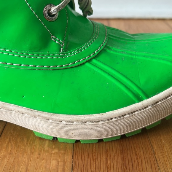 Neon Green Sperry Top- Sider Snow Boots - Picture 9 of 11